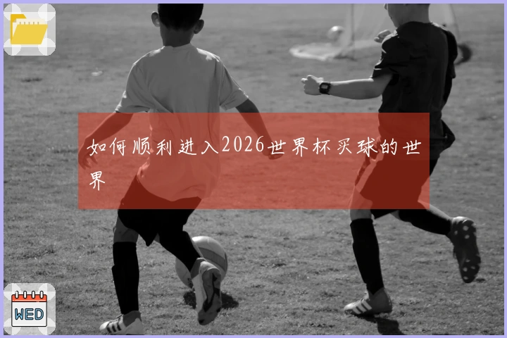 如何顺利进入2026世界杯买球的世界